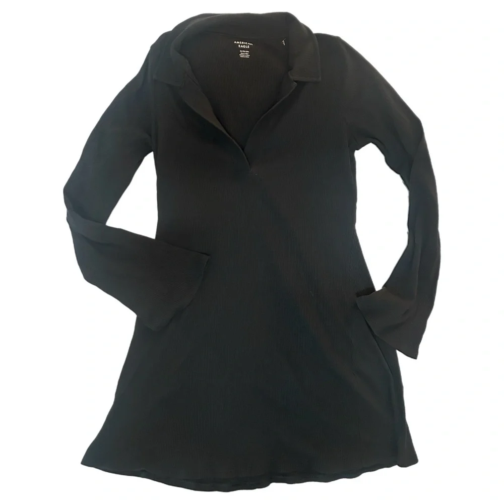 AE | Collared Knit Mini Dress - Picture 3 of 6